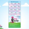DLL Cards With Magnet - Pink Gecko DLL Calendar